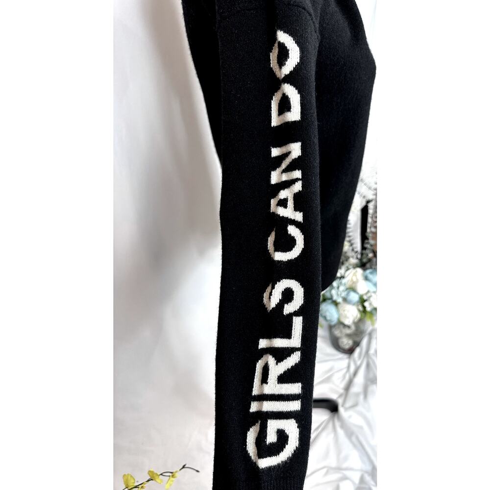 Zadig & Voltaire Cashmere Gaby Girls Can Do Anything Sweater XS - Picture 12 of 16